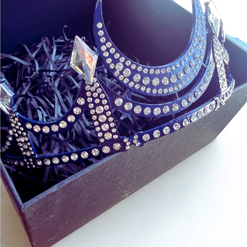 Bookish Box Nyktos Crown Tiara Navy Moon Fairy Fantasy Prom